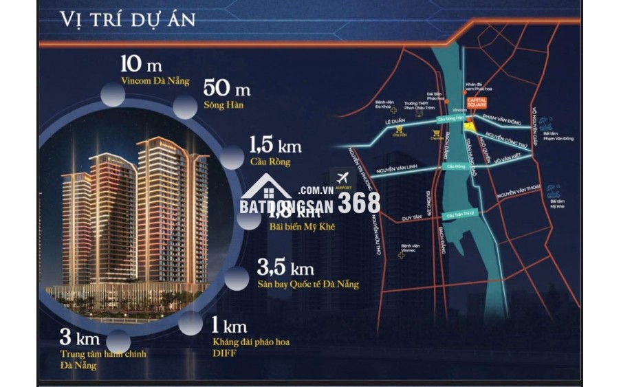 VIEW PHỐ THƯƠNG MẠI CAPITAL SQUARE – CĂN 1PN TẦNG 9 – GIÁ TỐT NHẤT GIAI ĐOẠN 2025